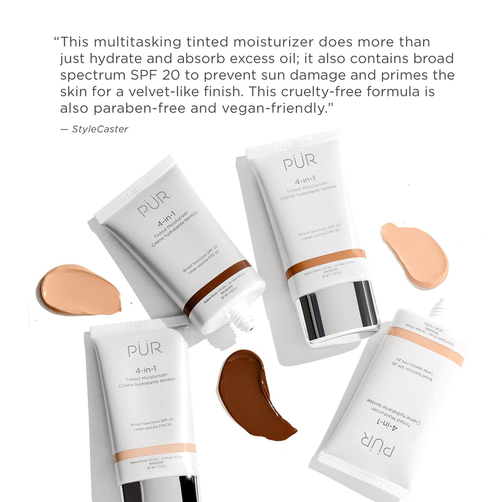 PÜR MINERALS on model for natural daytime radiant finish