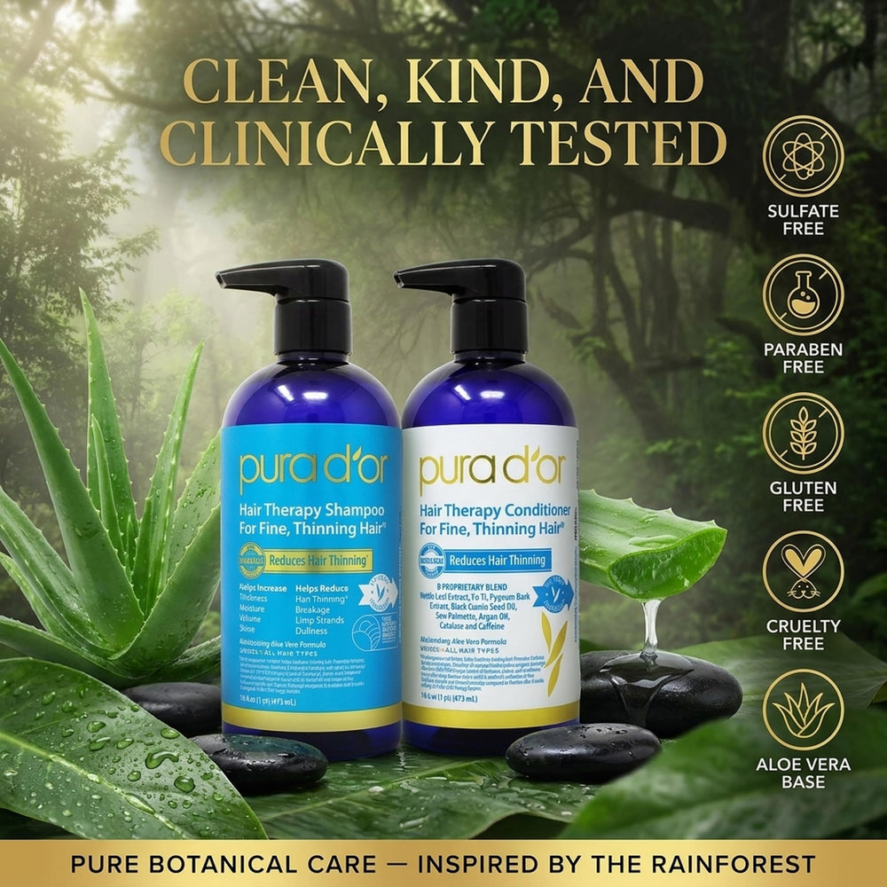 PURA D'OR duo on a bathroom shelf in lifestyle setting promoting daily routine
