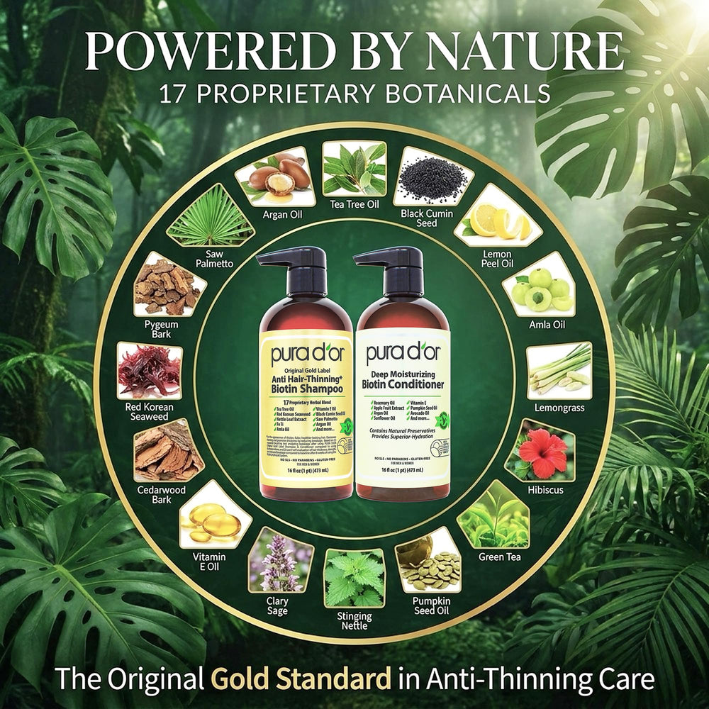 PURA D'OR duo staged in bathroom setting illustrating daily use and salon-like routine benefit