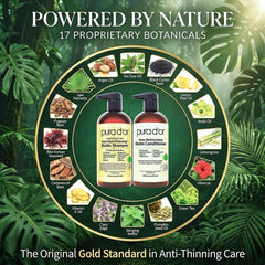 PURA D'OR duo staged in bathroom setting illustrating daily use and salon-like routine benefit