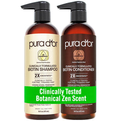PURA D'OR front packaging showing both 16oz bottles and product benefits