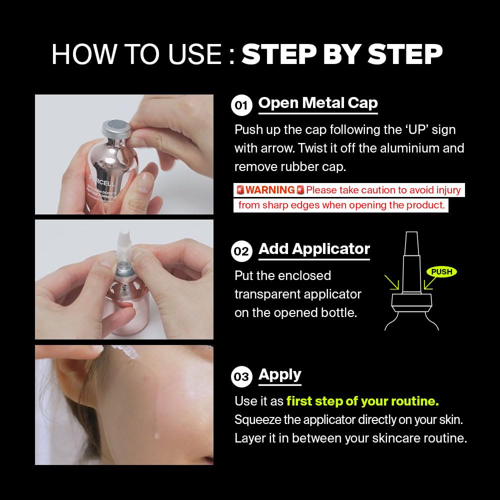 PURCELL nighttime routine setting with bottle on bedside table for effortless PM use benefit