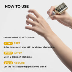 PURCELL applied in a nighttime routine showing layering under moisturizer benefit