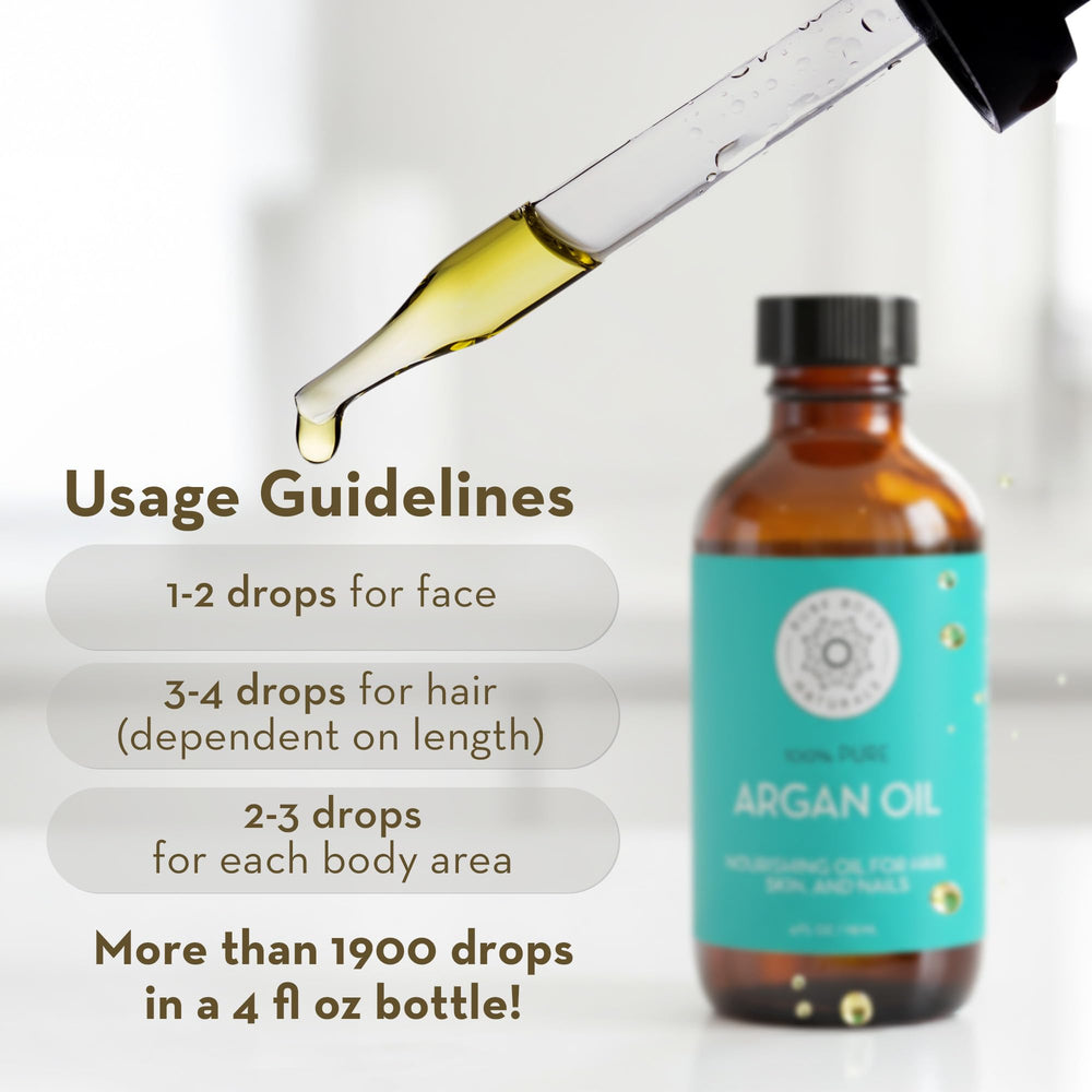 Pure Body Naturals amber glass bottle detail protecting oil from UV light