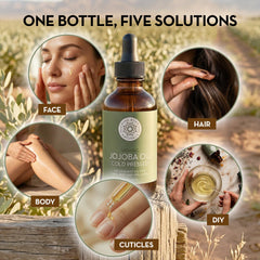 Pure Body Naturals used on hair ends illustrating added shine and control
