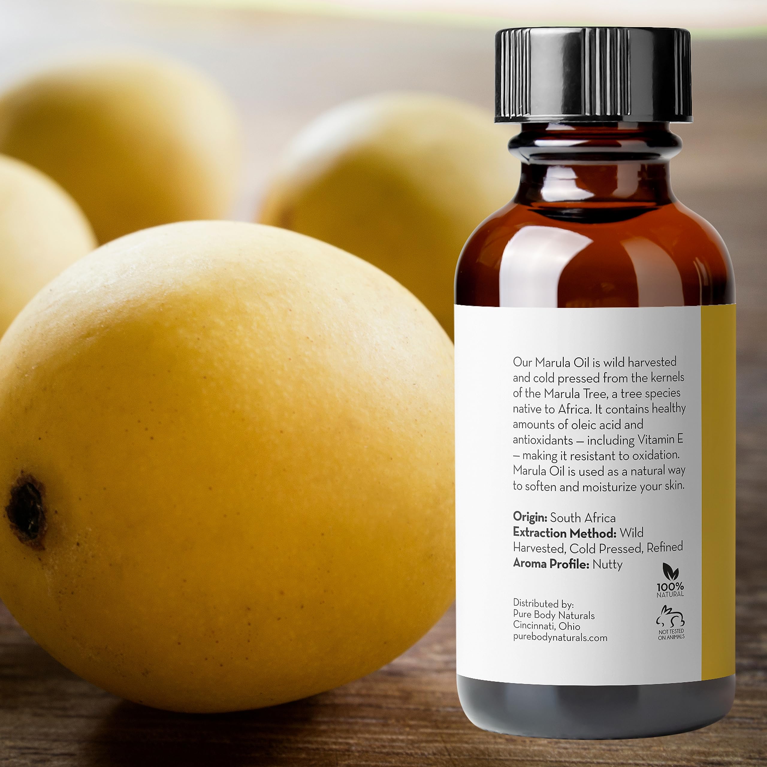 Pure Body Naturals marula oil massaged into cuticles to condition nails