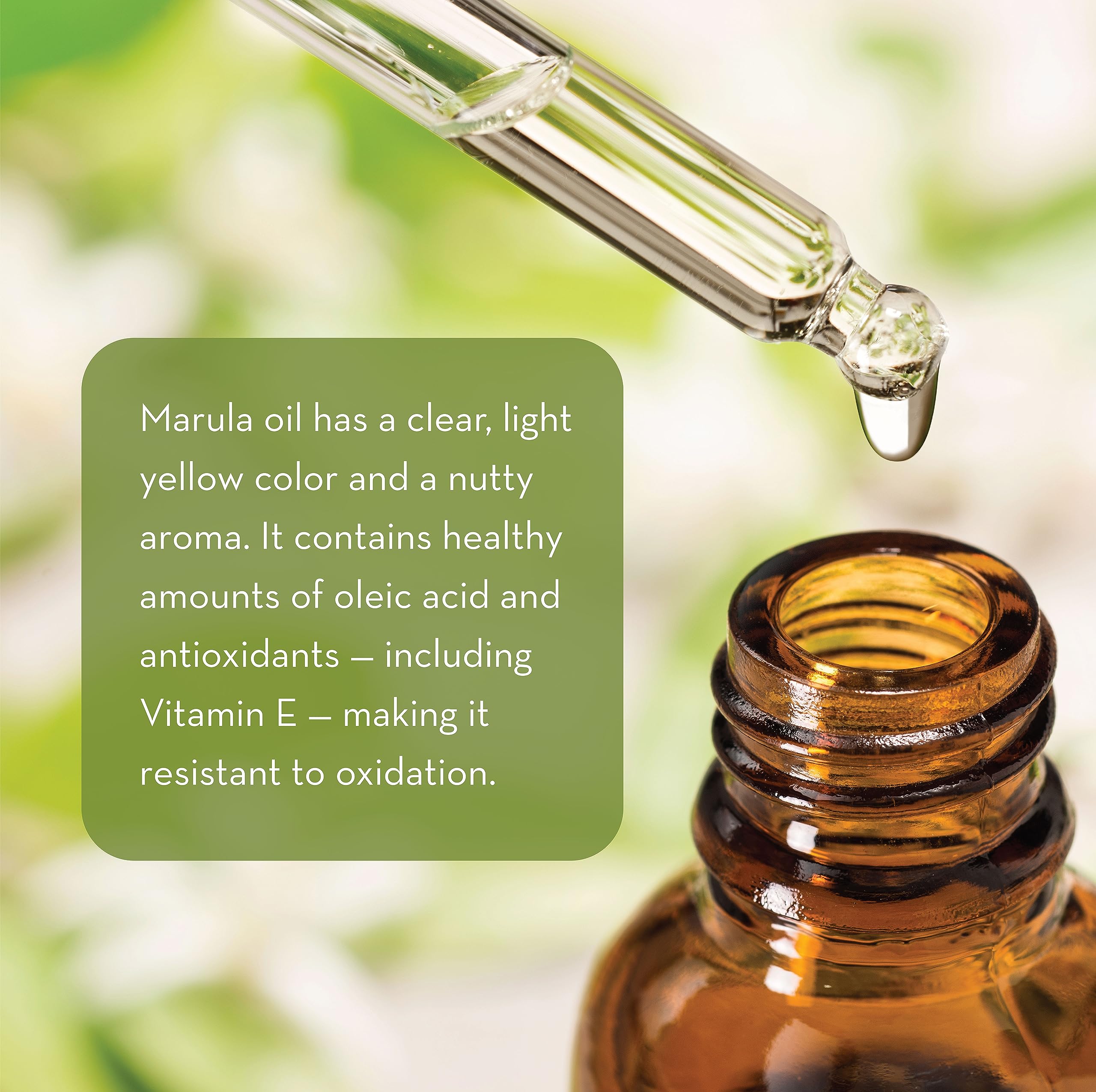 Pure Body Naturals marula oil texture close-up demonstrating light absorption