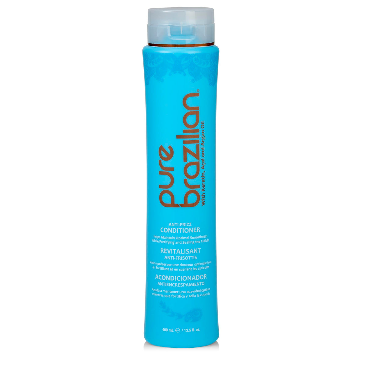 Pure Brazilian front bottle showing clean packaging and quick identification benefit