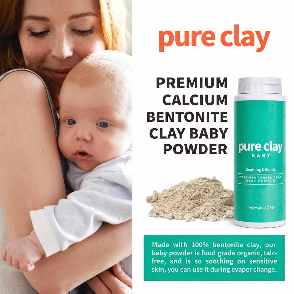 PURE CLAY fine texture close-up demonstrating silky absorbency benefit
