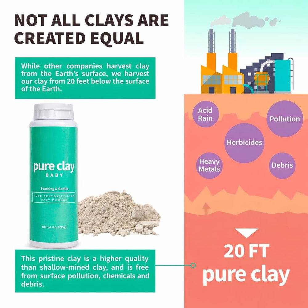 PURE CLAY in nursery lifestyle setting conveying gentle, unscented care