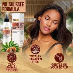 PURE NATURE LUX SPA on bathroom vanity illustrating daily styling routine benefit