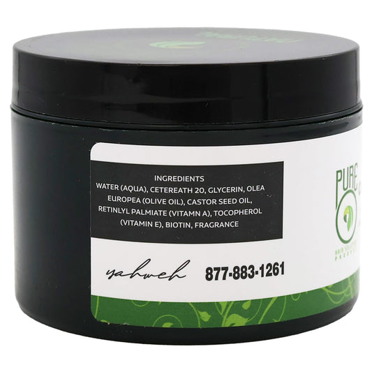Pure O gel texture close-up demonstrating smooth glossy consistency