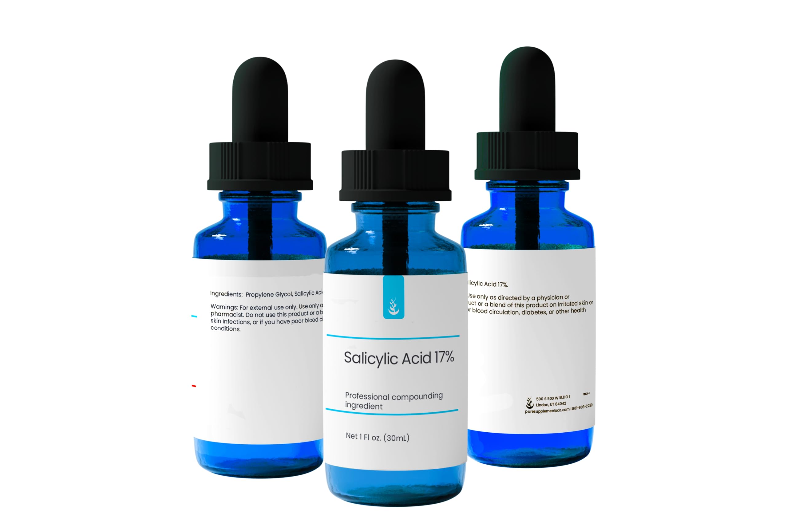 PURE ORIGINAL INGREDIENTS dropper dispensing a clear drop highlighting controlled application