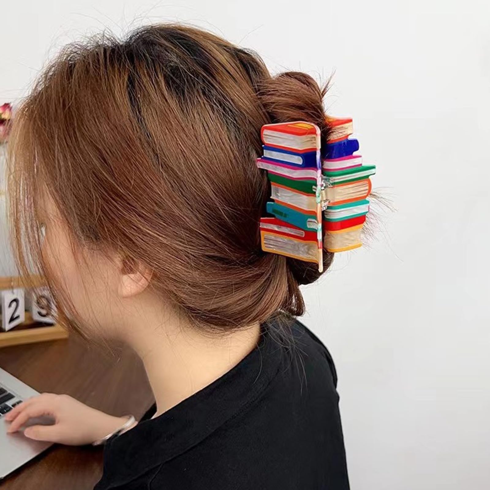 Pureadee stacked colorful clips show variety for mix-and-match styling