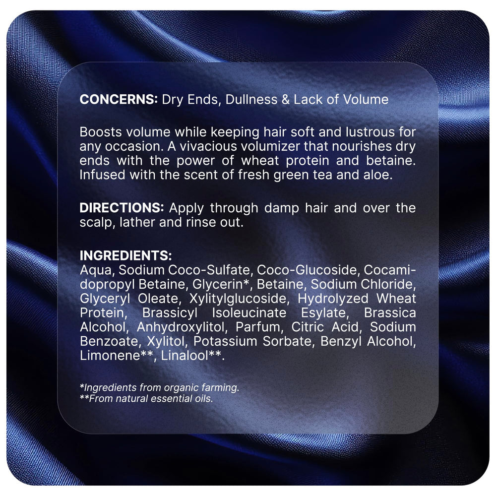 PUREANCE before and after hair showing increased volume and body