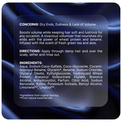 PUREANCE before and after hair showing increased volume and body