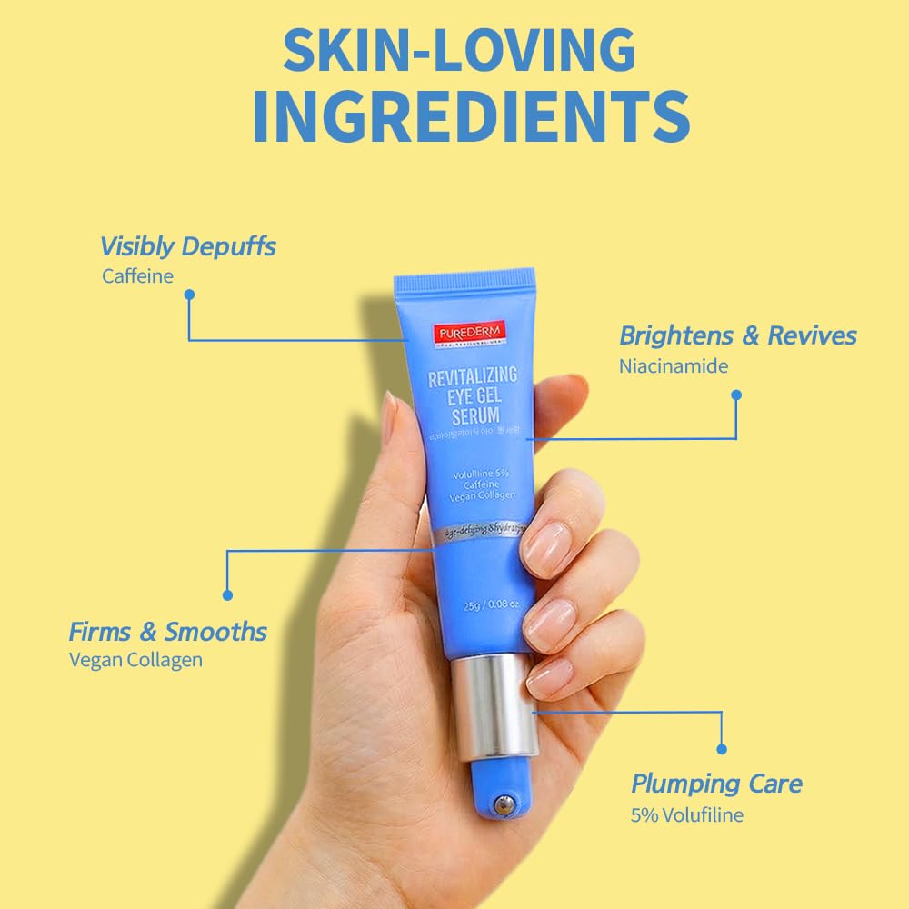 Purederm gel texture swatch on skin illustrating lightweight hydration and fast absorption