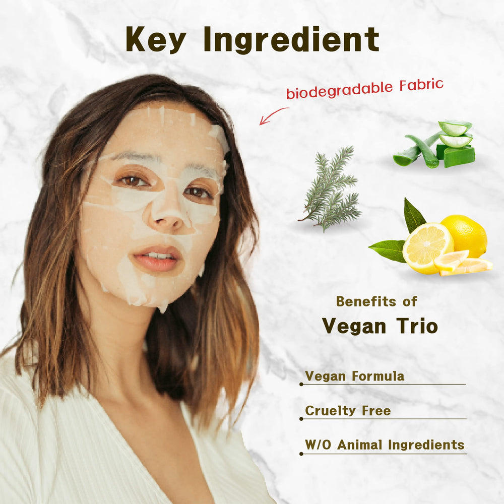 Purederm mask sheet close-up texture highlighting soft biodegradable fibers