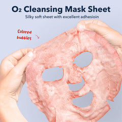 Purederm user applying sheet mask for easy at-home treatment