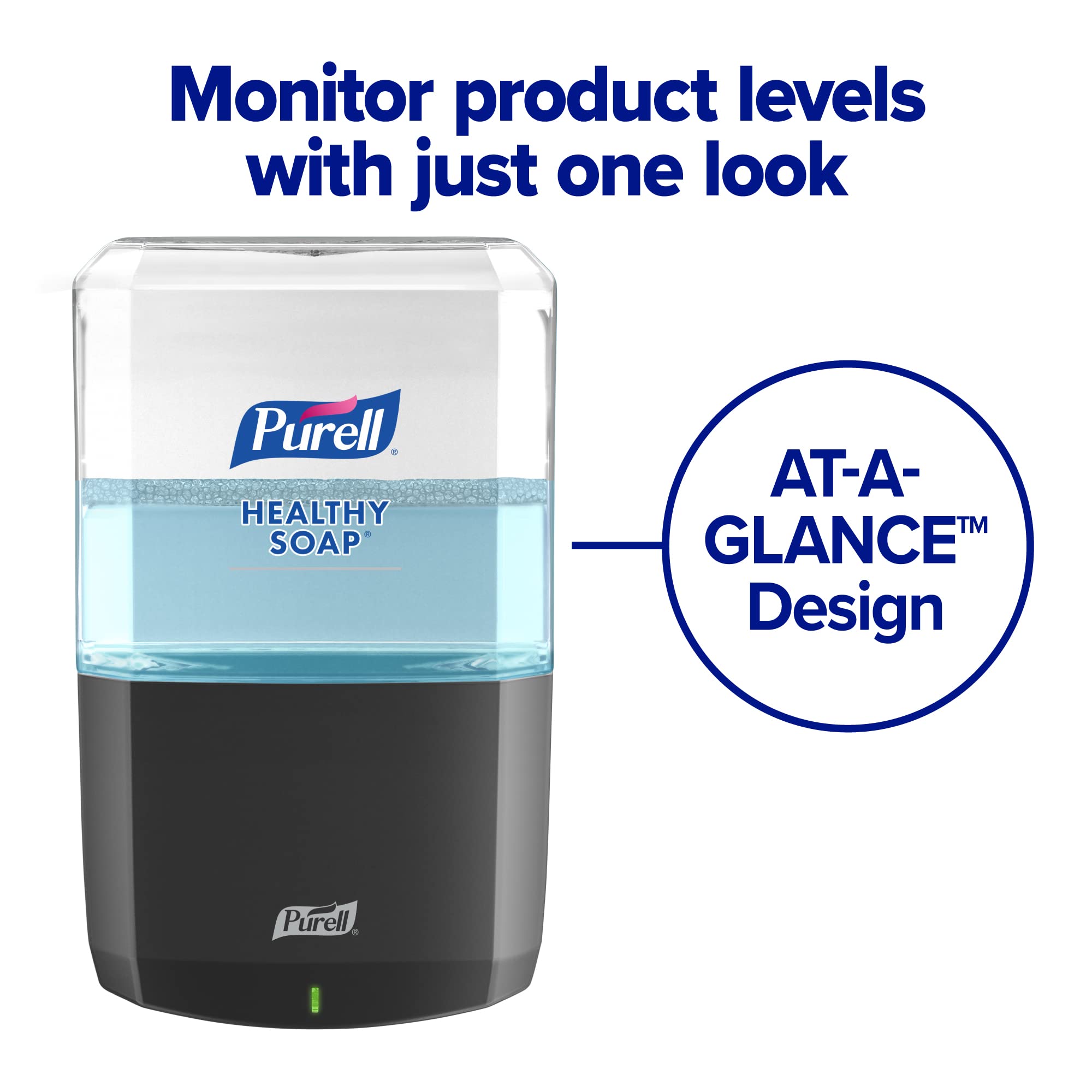 PURELL factory‑sealed nozzle closeup ensuring contamination protection