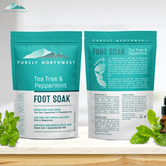 Purely Northwest label close-up highlighting natural ingredients list