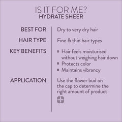 Close-up of Pureology label detailing vegan and sulfate-free benefits