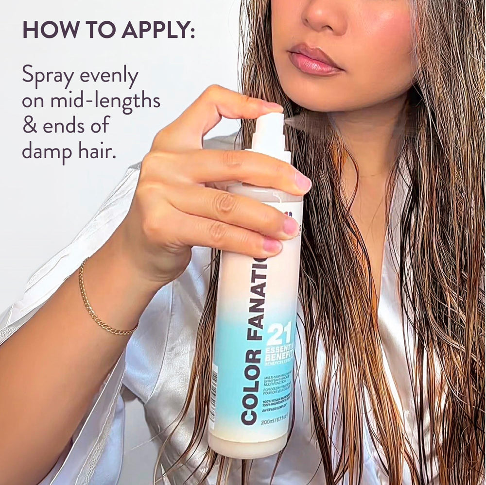 Pureology Color Fanatic held in hand showing size for travel and convenience