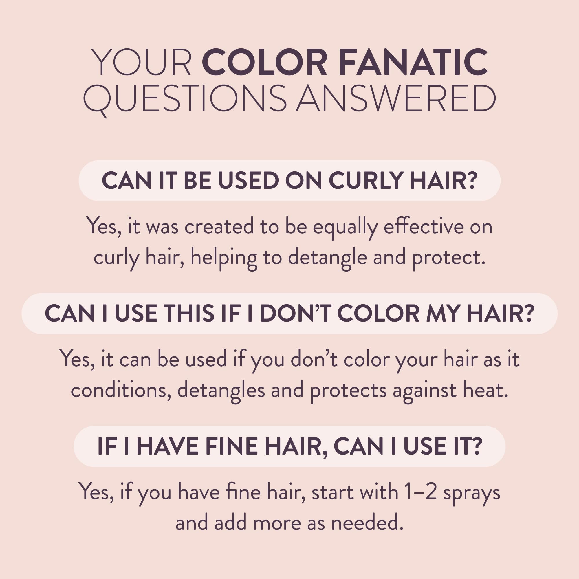 Pureology Color Fanatic used while blow-drying to protect and prime hair