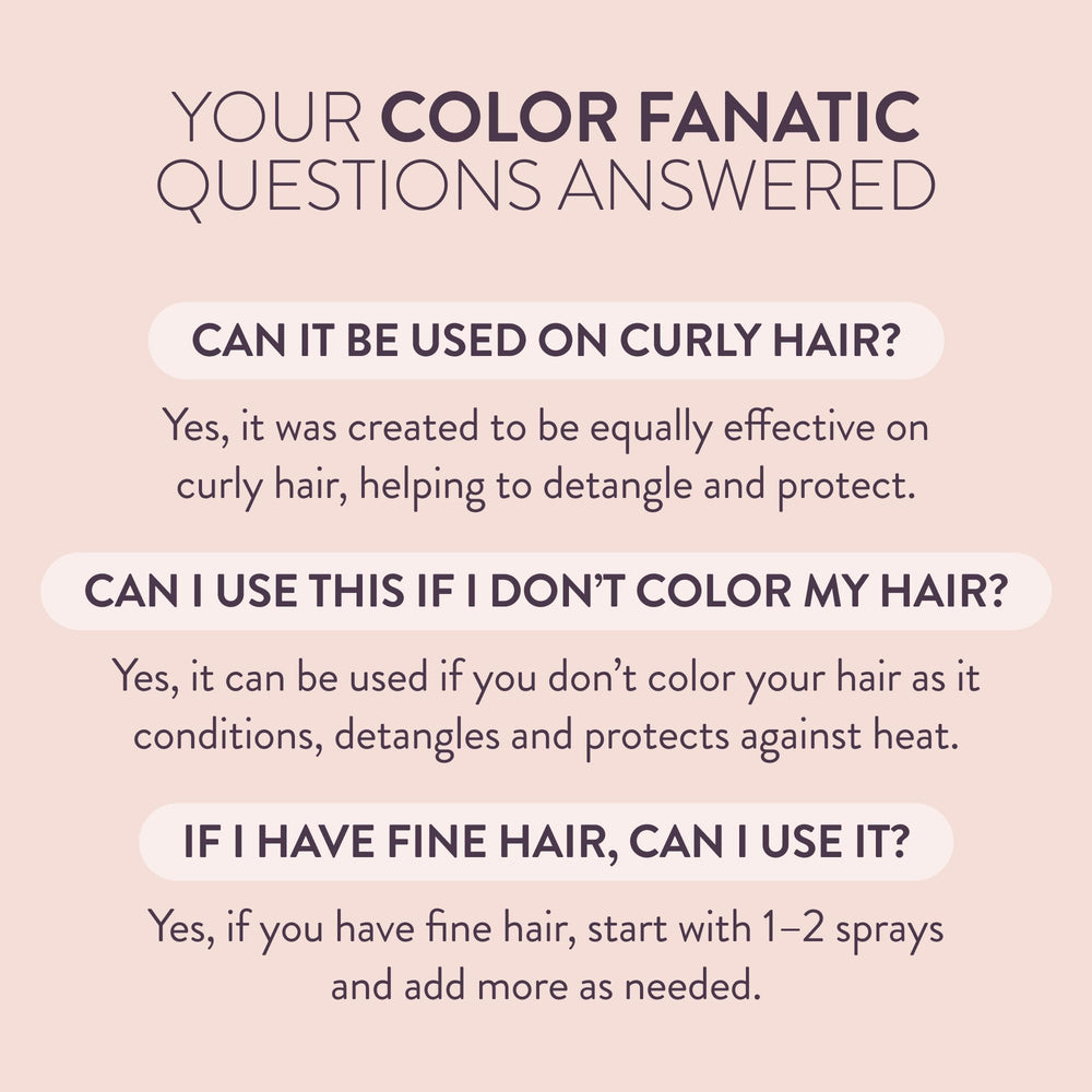 Pureology Color Fanatic used while blow-drying to protect and prime hair