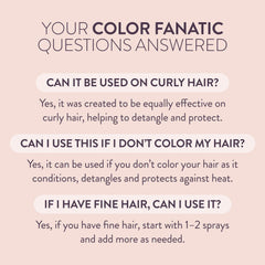 Pureology Color Fanatic used while blow-drying to protect and prime hair