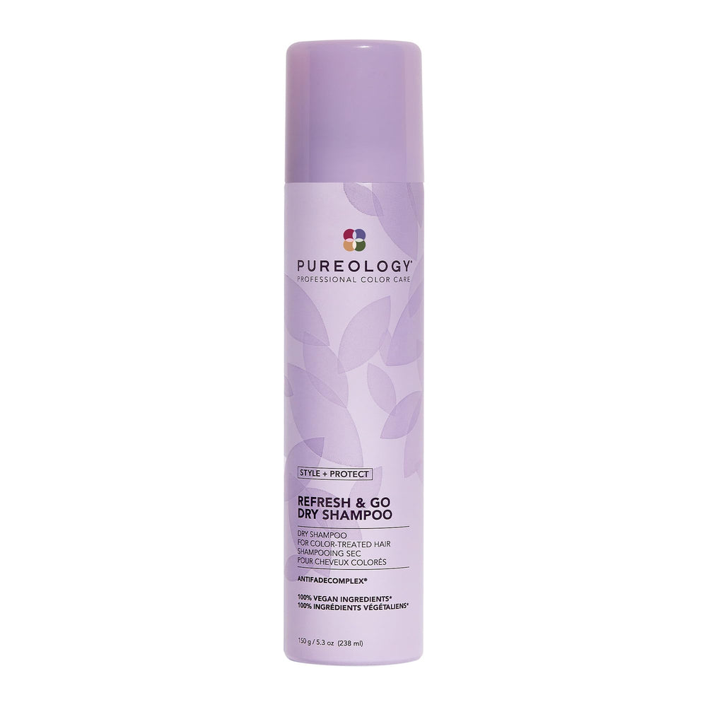 Pureology front packaging showing sleek bottle and size benefit
