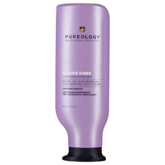 Pureology front bottle view showing hydrate sheer and lightweight benefit
