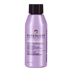 Pureology hydrate sheer front tube showing compact travel-friendly packaging and brand
