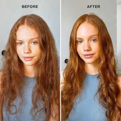 Pureology in-shower application on hair showing quick hydrating action