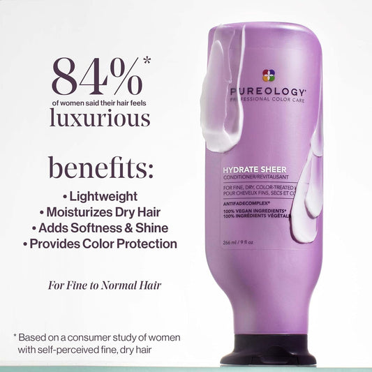 Pureology close-up of creamy conditioner texture for easy distribution