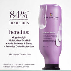 Pureology close-up of creamy conditioner texture for easy distribution
