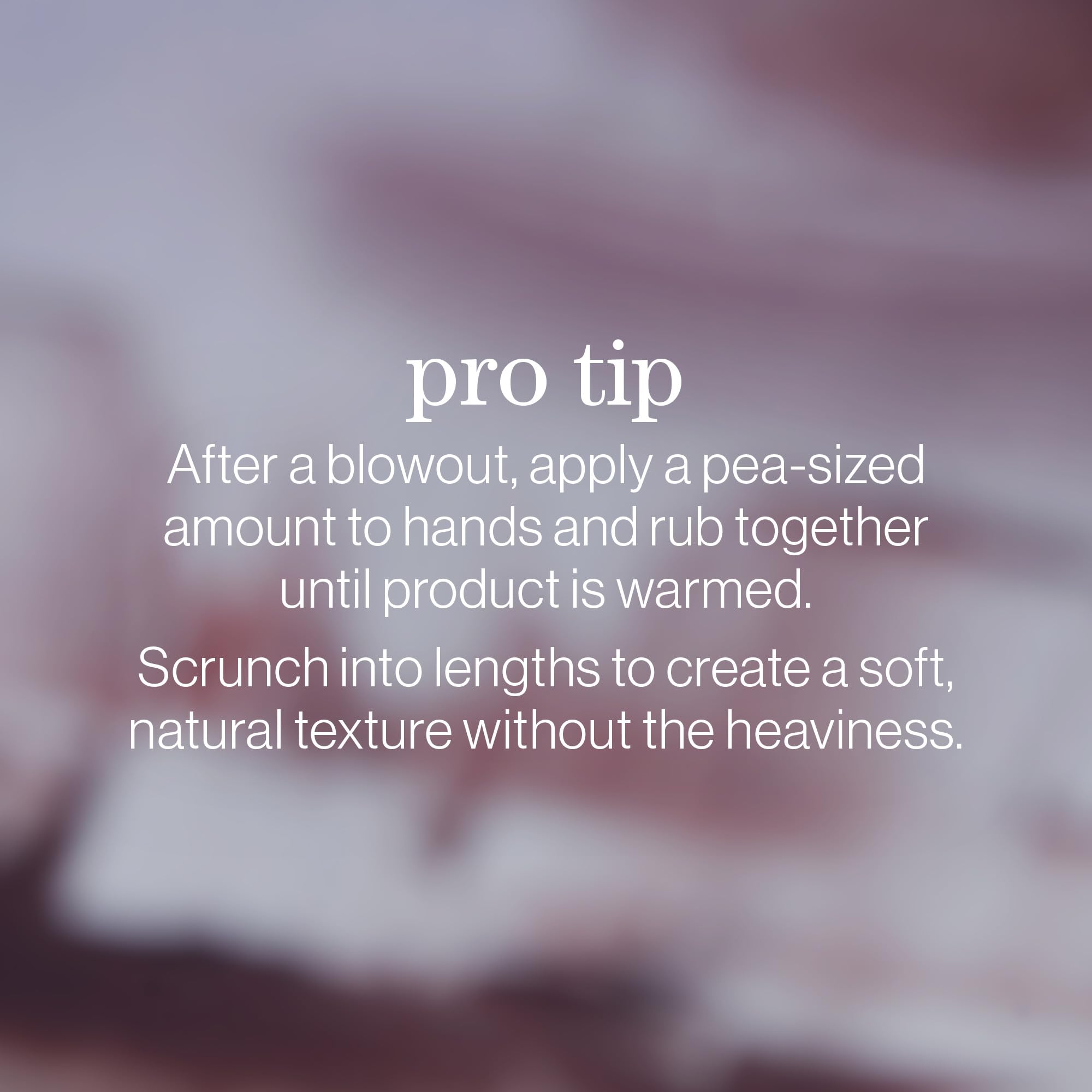 Person with styled hair using Pureology paste showing natural texture and shine