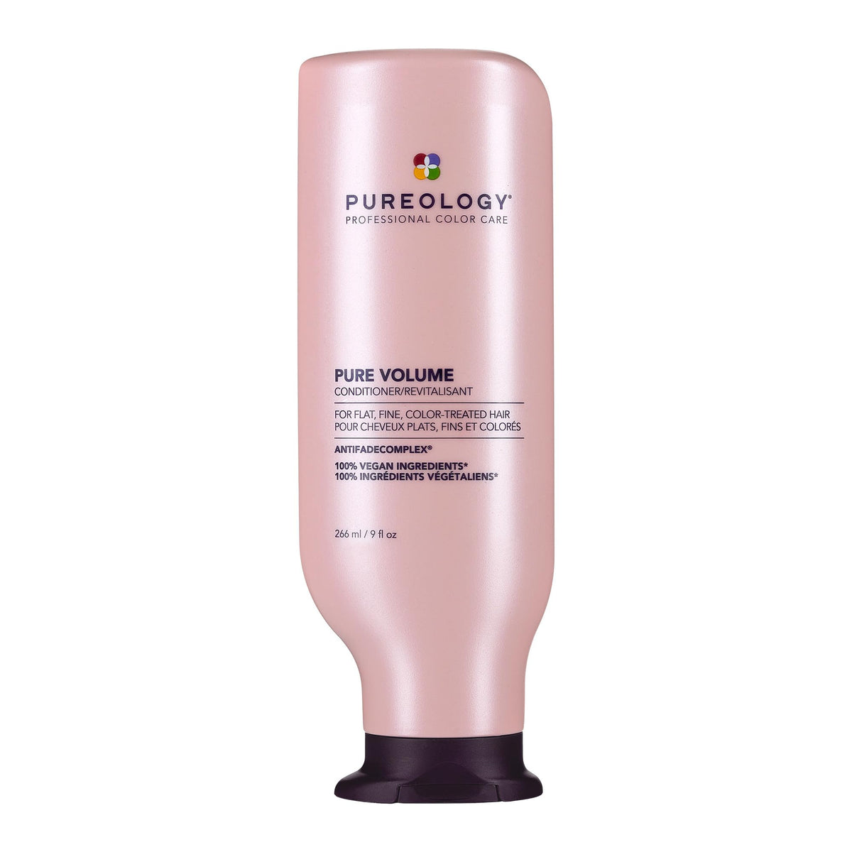 Pureology Pure Volume Conditioner front packaging shows product and size providing volumizing benefits