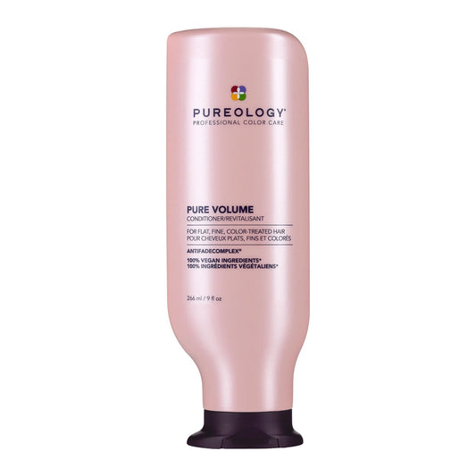 Pureology Pure Volume Conditioner front packaging shows product and size providing volumizing benefits