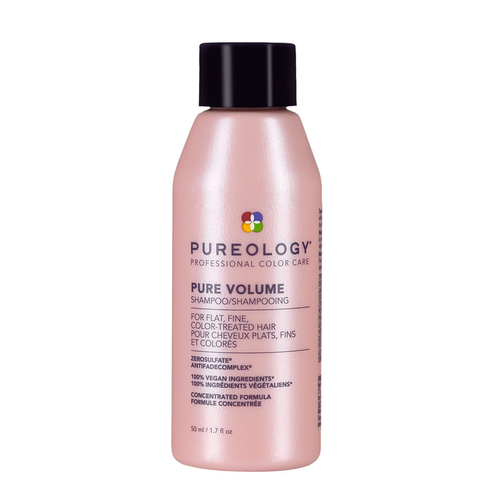 Pureology Pure Volume front packaging showing bottle and energizing scent, boosts volume