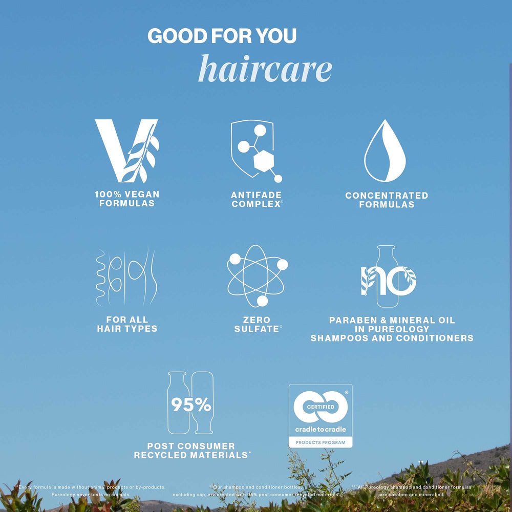 Pureology wheat protein ingredient visual supporting strand-thickening