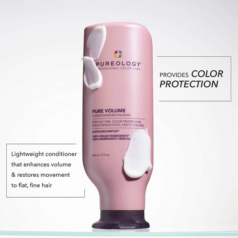 Pureology open-cap texture shot highlighting lightweight conditioner benefit