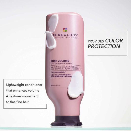 Pureology open-cap texture shot highlighting lightweight conditioner benefit
