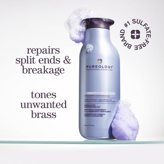 Pureology pump and cap close-up highlighting easy dispensing and control