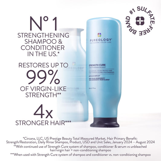 Pureology Strength Cure creamy texture close-up demonstrating nourishing feel
