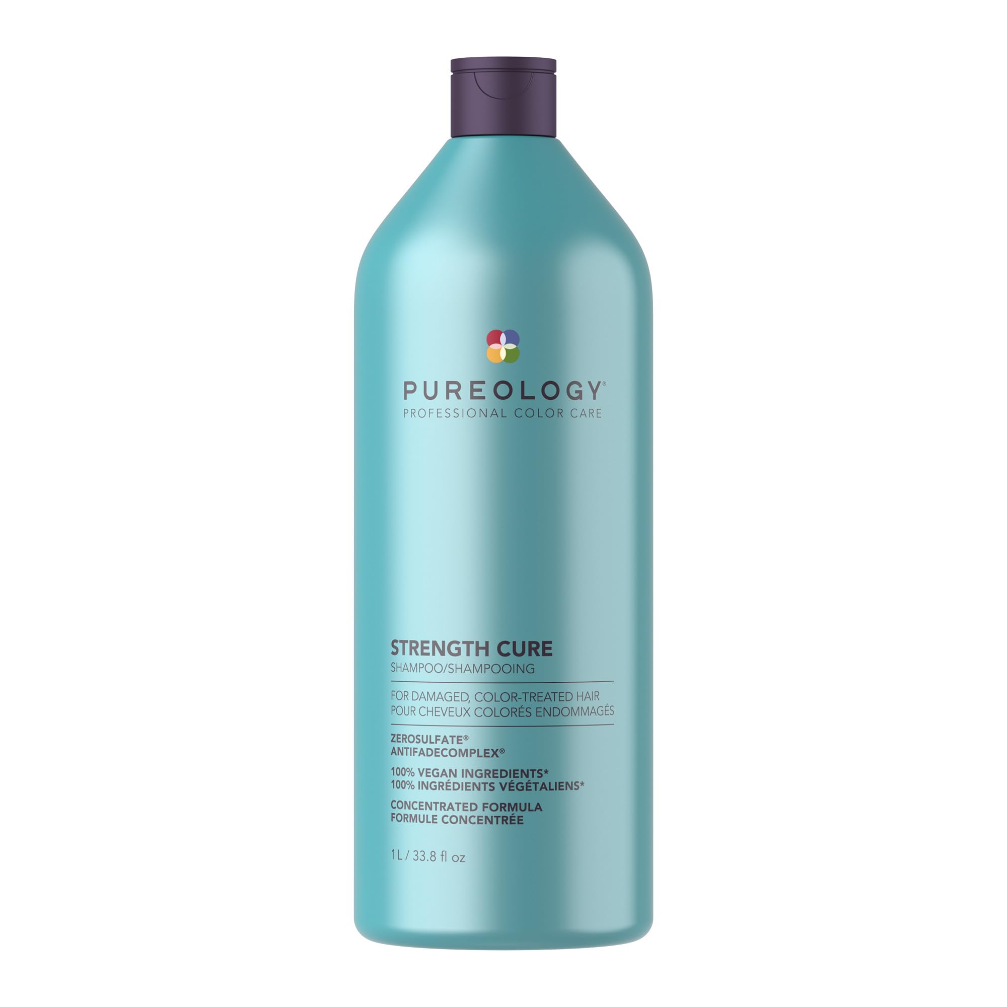 Pureology bottle front view showing brand and formula, highlighting professional repair