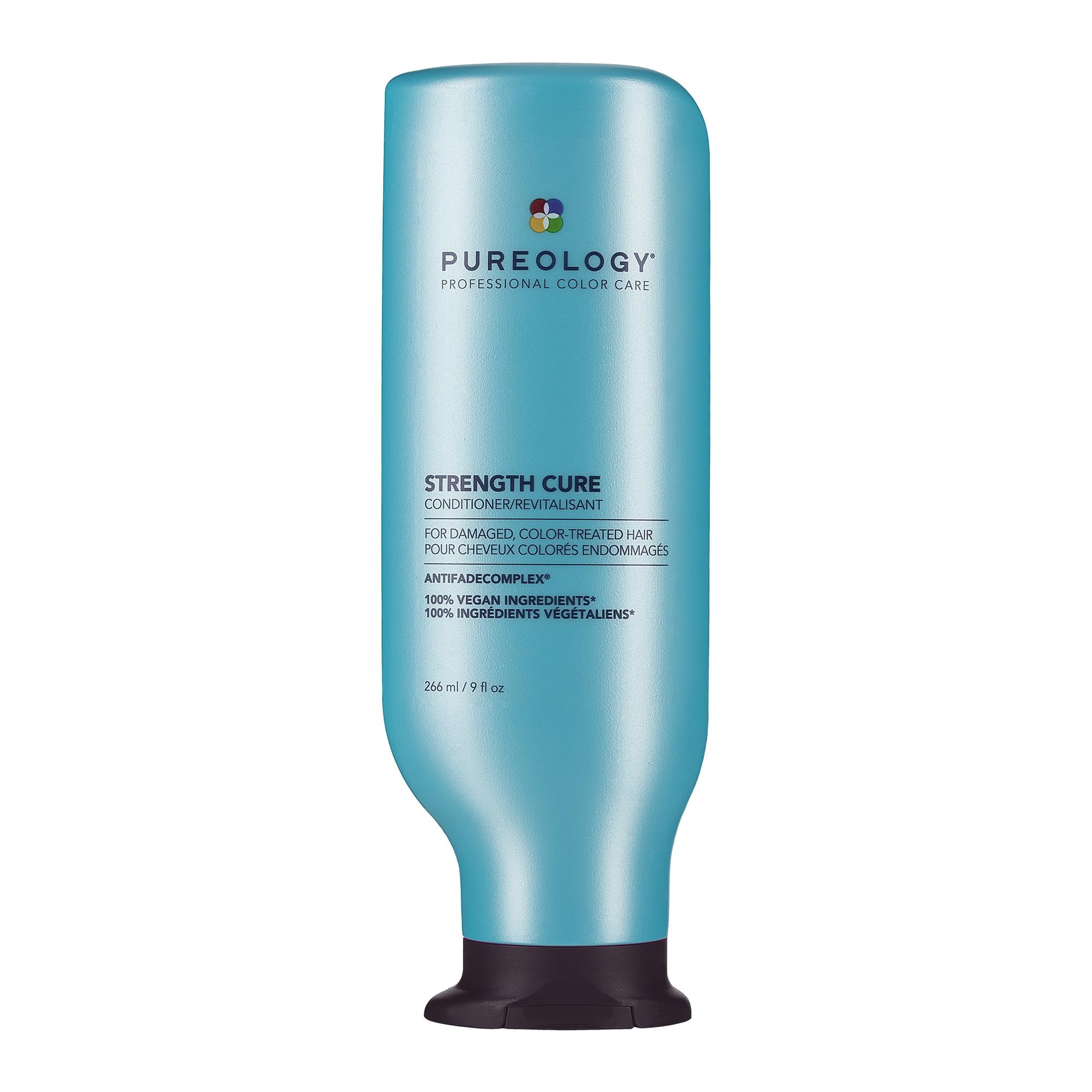 Pureology Strength Cure front packaging showing product and color protection benefit