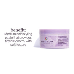 Pureology texture paste close-up displaying creamy paste texture and application ease