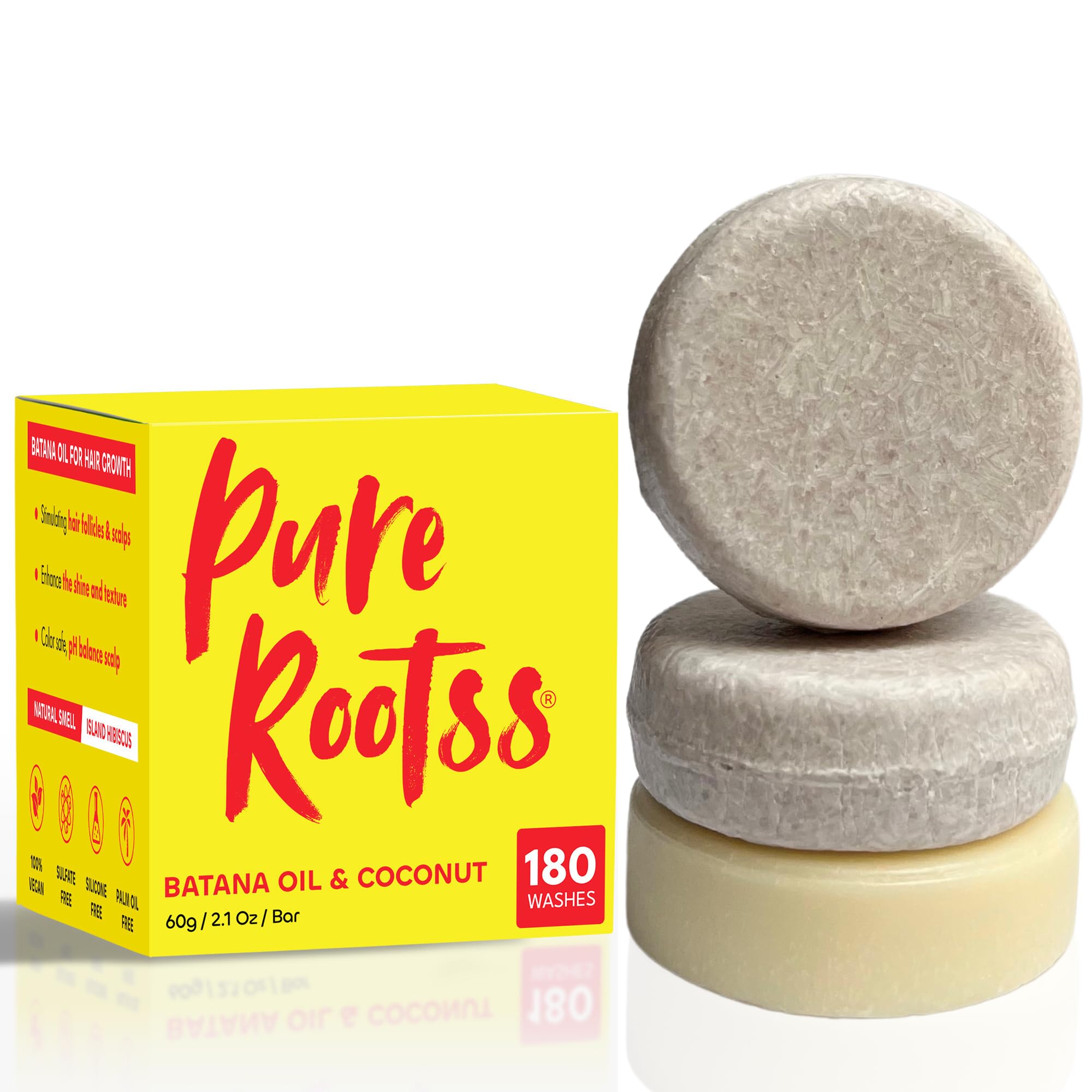 PureRootss hibiscus flowers suggesting the bars' light island hibiscus scent benefit