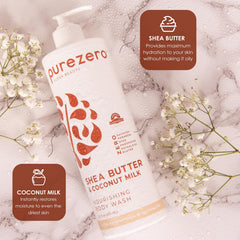 Purezero in a shower setting illustrating refreshing daily use benefit